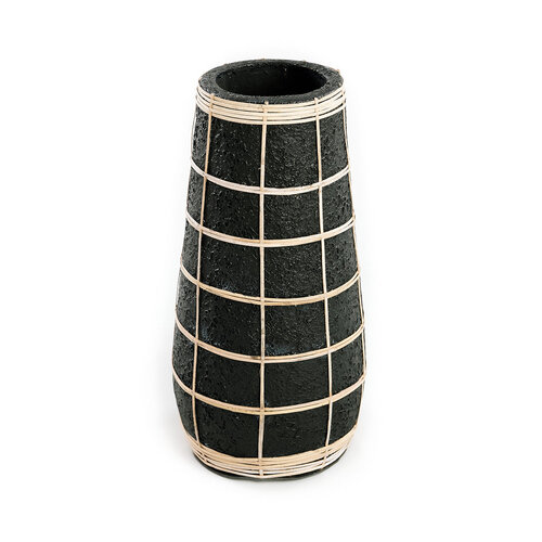 Bazar Bizar De Cutie Vaas - Zwart Naturel - L Bazar Bizar De Cutie Vaas - Zwart Naturel - L