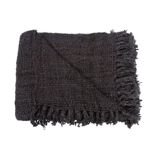 Bazar Bizar The s'il vous Plaid - Zwart Navy