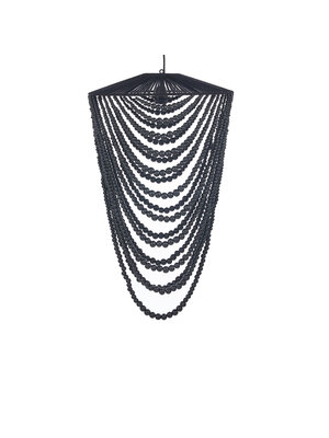 Bazar Bizar Antwerp The Wooden Bead Chandelier - Black - L