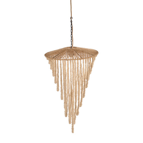 Bazar Bizar Antwerp The Wooden Bead Chandelier - Natural - L