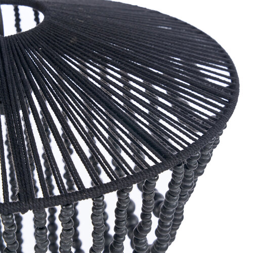Bazar Bizar Antwerp The Wooden Bead Chandelier - Black - L Bazar Bizar Antwerp The Wooden Bead Chandelier - Black - L