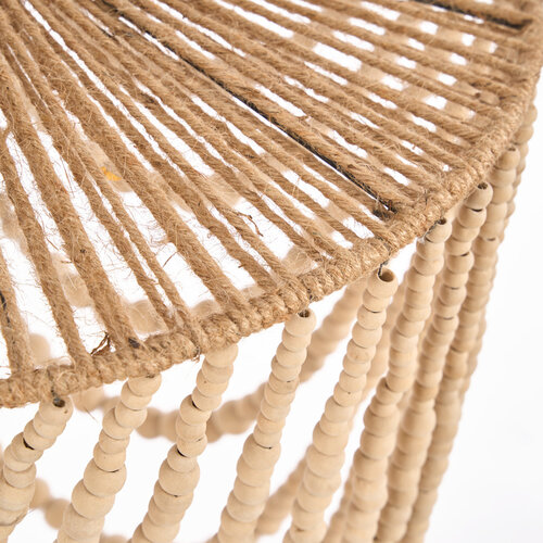 Bazar Bizar Antwerp The Wooden Bead Chandelier - Natural - L