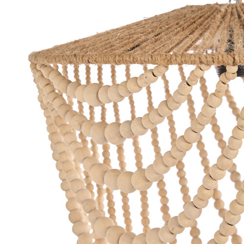 Bazar Bizar Antwerp The Wooden Bead Chandelier - Natural - L
