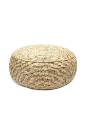 Bazar Bizar Antwerp The Raffia Flores Pouffe - Natural