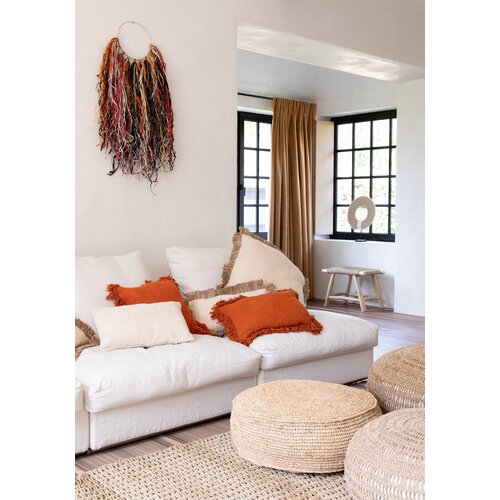 Bazar Bizar Antwerp The Raffia Flores Pouffe - Natural