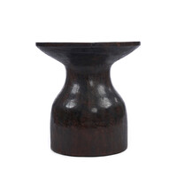 De Hourglass Bijzettafel - Donker Notenhout