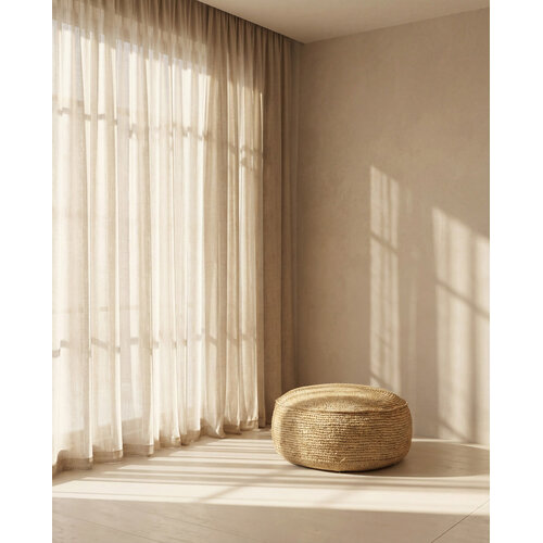 Bazar Bizar Antwerp The Raffia Flores Pouffe - Natural