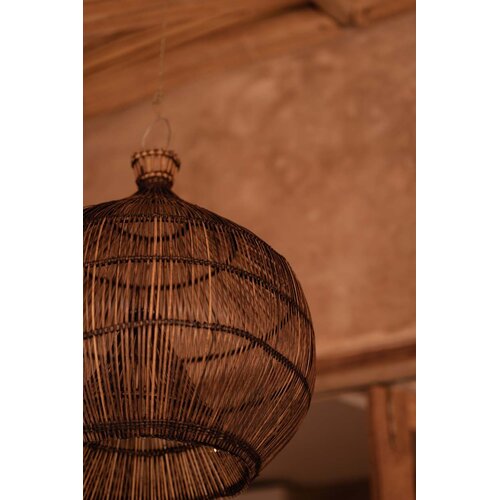 Bazar Bizar Antwerp De Desert Gourd Hanglamp - Donker Walnoot - M Bazar Bizar Antwerp De Desert Gourd Hanglamp - Donker Walnoot - M