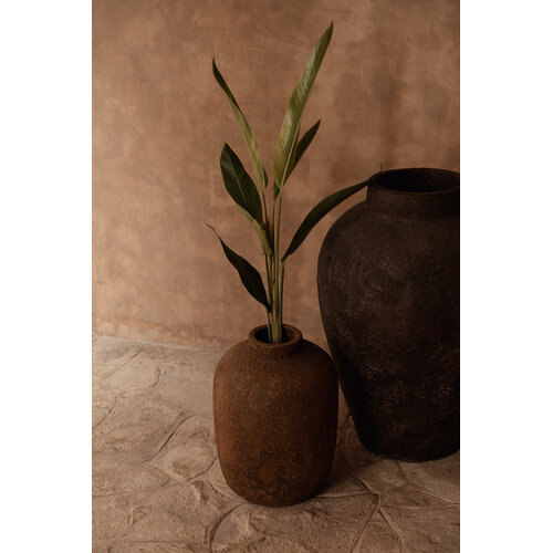 Bazar Bizar Antwerp De Clay Echo Vaas - Terracotta - L