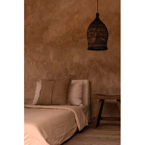Bazar Bizar Antwerp De Woven Bell Hanglamp - Donker Walnoot - S Bazar Bizar Antwerp De Woven Bell Hanglamp - Donker Walnoot - S