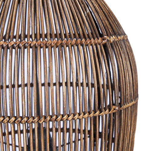 Bazar Bizar Antwerp De Woven Bell Hanglamp - Donker Walnoot - S Bazar Bizar Antwerp De Woven Bell Hanglamp - Donker Walnoot - S
