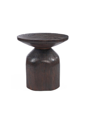 Bazar Bizar Antwerp The Drumline Side Table - Dark Walnut Bazar Bizar Antwerp The Drumline Side Table - Dark Walnut