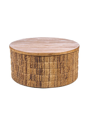 Bazar Bizar Antwerp Abaca Round Natural Magani Coffee Table - Natural Bazar Bizar Antwerp Abaca Round Natural Magani Coffee Table - Natural