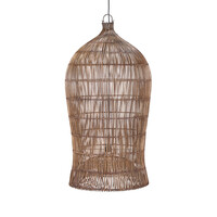 De Woven Bell Hanglamp - Donker Walnoot - XL
