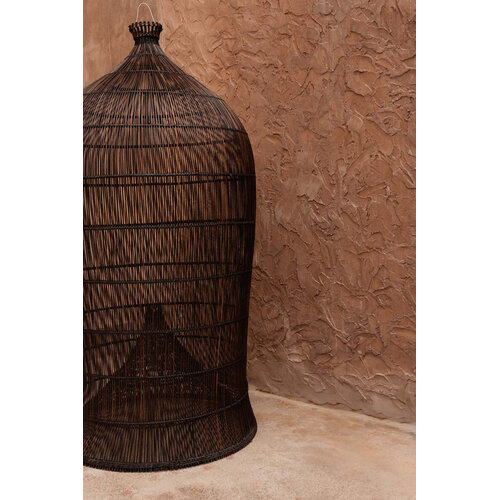 Bazar Bizar Antwerp De Woven Bell Hanglamp - Donker Walnoot - XL Bazar Bizar Antwerp De Woven Bell Hanglamp - Donker Walnoot - XL