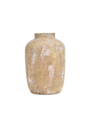 Bazar Bizar Antwerp De Clay Echo Vaas - Crème - M Bazar Bizar Antwerp De Clay Echo Vaas - Crème - M