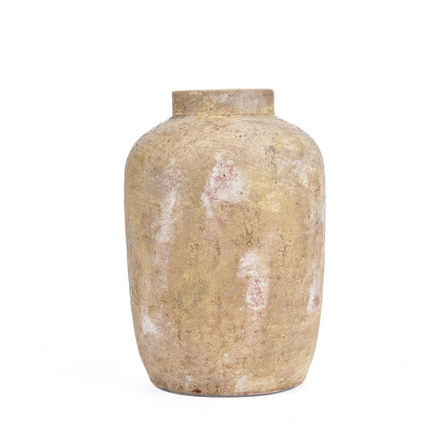 Bazar Bizar Antwerp De Clay Echo Vaas - Crème - M Bazar Bizar Antwerp De Clay Echo Vaas - Crème - M