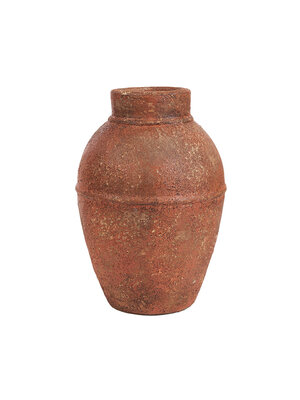 Bazar Bizar Antwerp De Amphora Rustica Vaas - Terracotta - L Bazar Bizar Antwerp De Amphora Rustica Vaas - Terracotta - L
