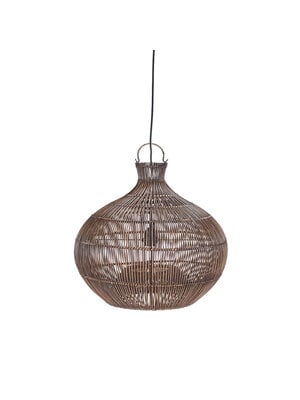 Bazar Bizar Antwerp De Desert Gourd Hanglamp - Donker Walnoot - S Bazar Bizar Antwerp De Desert Gourd Hanglamp - Donker Walnoot - S