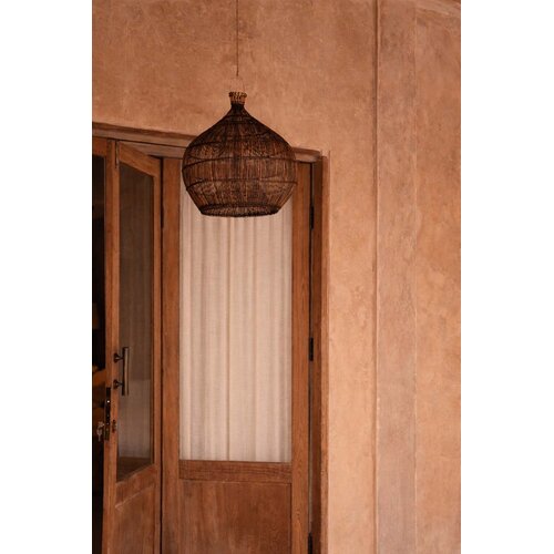 Bazar Bizar Antwerp De Desert Gourd Hanglamp - Donker Walnoot - S Bazar Bizar Antwerp De Desert Gourd Hanglamp - Donker Walnoot - S