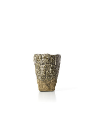 Bazar Bizar Antwerp The Rock Texture Vase - Grey Stone - S