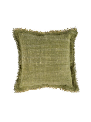 Bazar Bizar Antwerp De Jungle Fringe Kussenhoes - Groen Bazar Bizar Antwerp De Jungle Fringe Kussenhoes - Groen