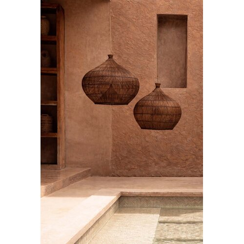 Bazar Bizar Antwerp De Desert Gourd Hanglamp - Donker Walnoot - L