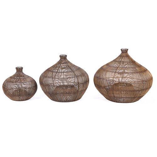 Bazar Bizar Antwerp De Desert Gourd Hanglamp - Donker Walnoot - L