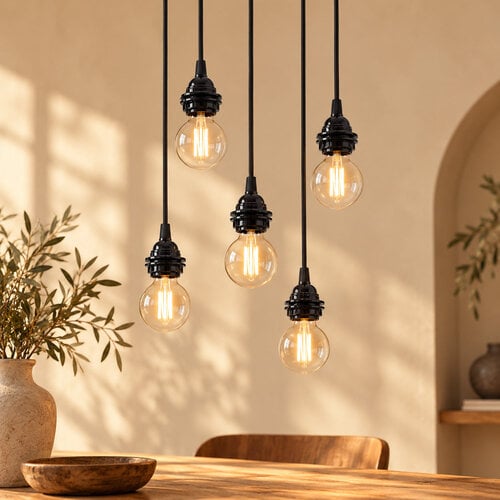 Bazar Bizar Fitting lamps Ceiling - Black - 5 fittings