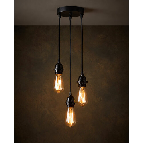 Bazar Bizar Fitting lamps ceiling - Black - 3 fittings