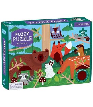 Mudpuppy Mudpuppy | Fuzzy Puzzle | Woodland | 42 stukjes | 4+