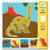 Djeco Djeco | Sjablonen | Dinosaurus  | 5 delig | 4-8 jaar