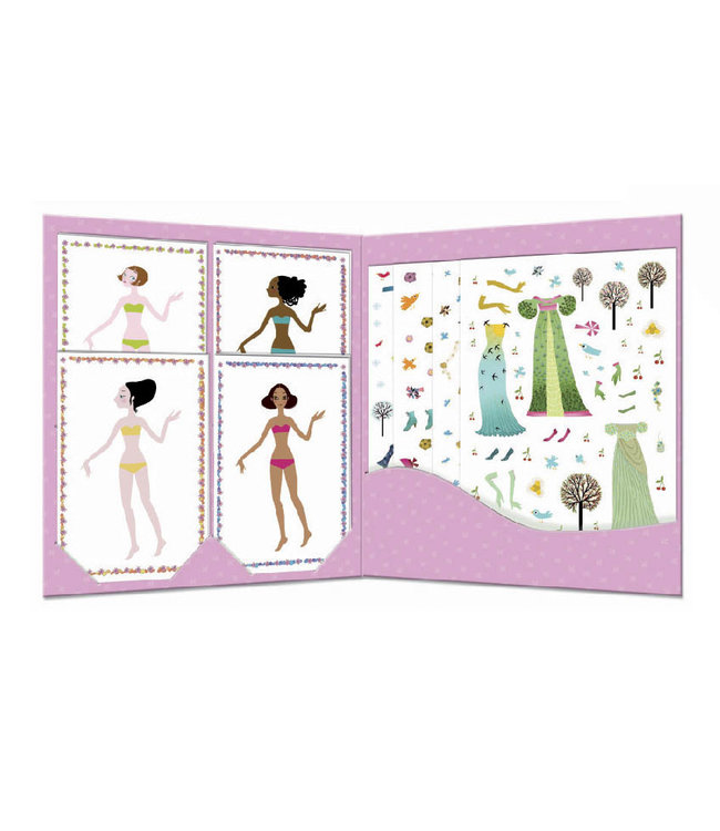 Djeco | Stickers & Paperdolls | Dresses Through the Seasons | 4-8 jaar
