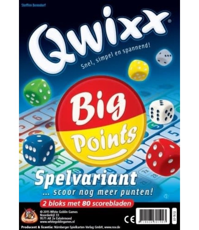White Goblin Games | Qwixx | Big Points | Spelvariant | 8+