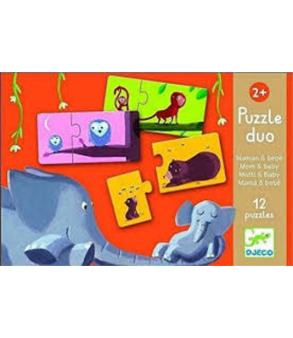 Djeco Djeco | Puzzel Duo | Moeder en Baby | 24 delig | 2+
