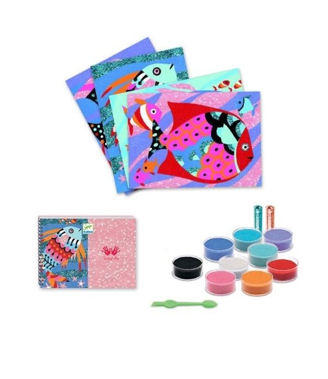 Djeco | Gekleurd Zand | Regenboog Vissen | 6-11 jaar