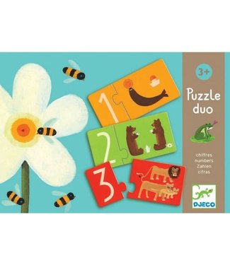 Djeco Djeco | Puzzel Duo | Cijfers | 20 delig | 3+
