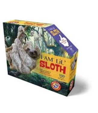 I Am Animal Shaped Jigsaw Puzzle Sloth 100 pcs  10+