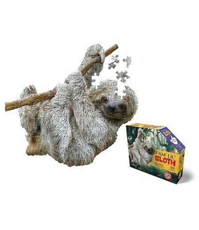 I Am Animal Shaped Jigsaw Puzzle Sloth 100 pcs  10+