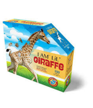 I Am Animal Shaped Jigsaw Puzzle Giraffe 100 pcs  10+