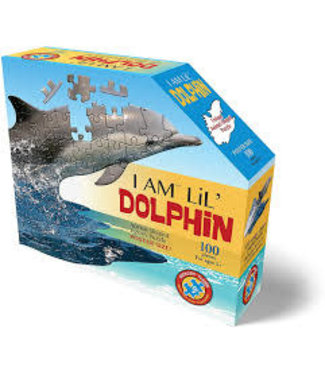 I Am Animal Shaped Jigsaw Puzzle Dolphin 100 pcs  10+