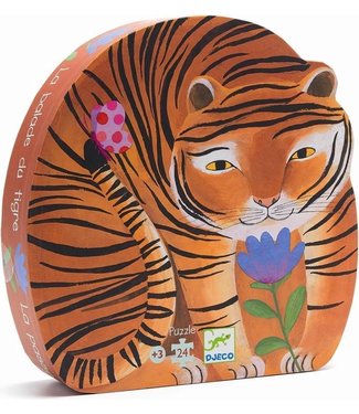 Djeco Djeco | Silhouette Puzzle | The Tiger´s Walk | 24 delig | 3+