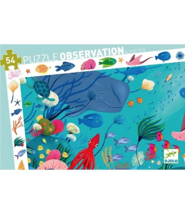 Djeco | Observation Puzzle | Aquatic | 54 stukjes | 4+