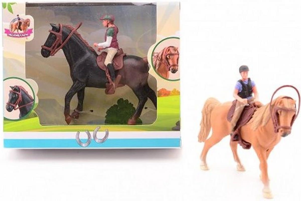 perspectief zweep Politieagent My Lovely Horse | Paarden Speelset | Ruiter met Paard | 3+ - Kleine Eland