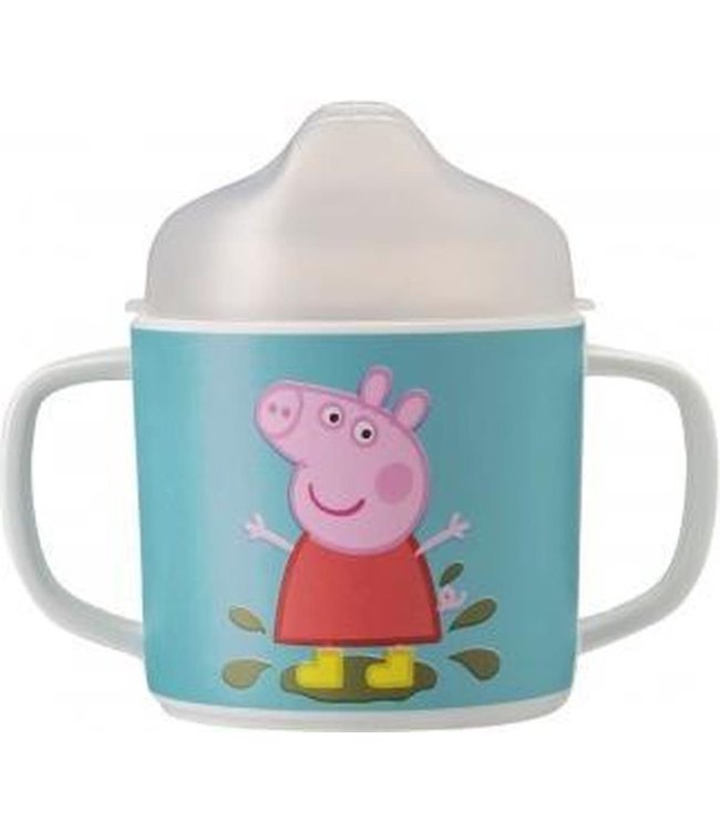 Petit Jour | Peppa Pig | Mok Met Twee Oren | met Afneembare Deksel | 160 ml | +6 mnd