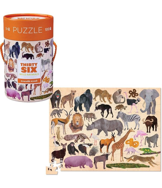 Crocodile Creek | Puzzle | Wild Animals | 100 stukjes | 5+
