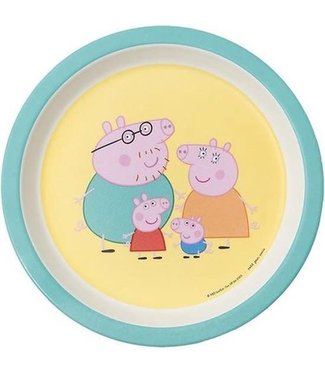 Petit Jour Petit Jour Paris | Peppa Pig | Bord Met Opstaande Rand | 18 cm | + 6 mnd