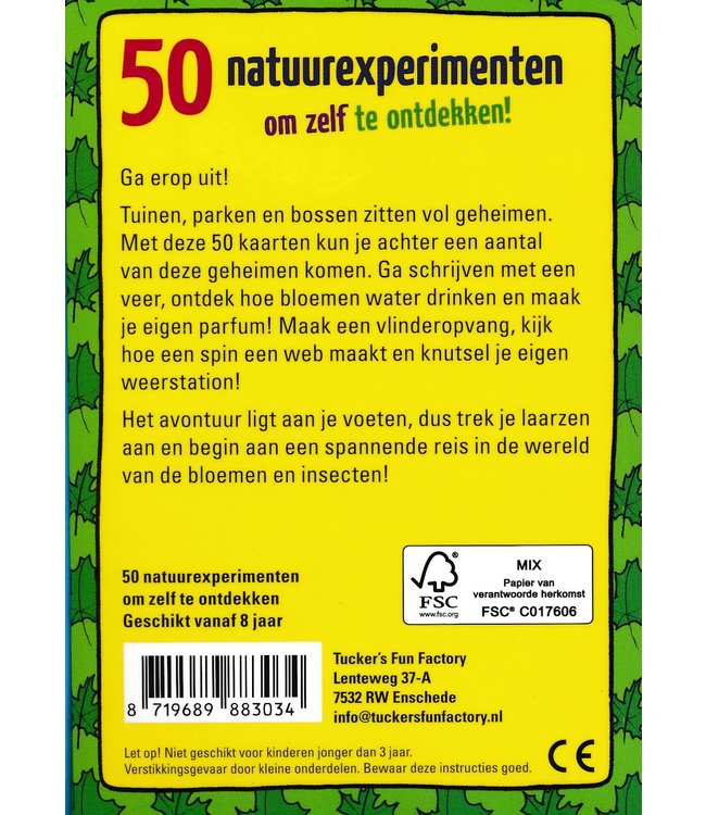 Tucker's Fun Factory | 50 natuurexperimenten om zelf te ontdekken | 8+