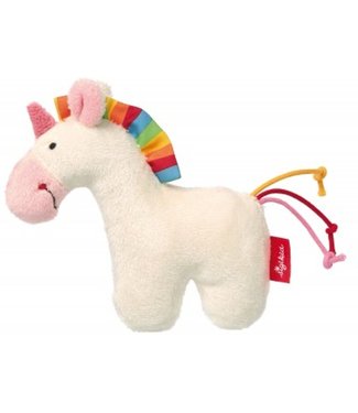 Sigikid Sigikid | Red Stars | Mini Rammelaar | Eenhoorn |  Wit | 13 cm | 0+