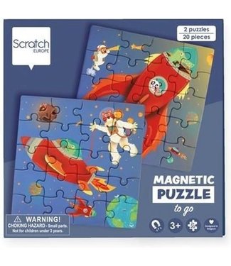 Scratch Scratch To Go Magnetisch Puzzelboek Ruimte 18 cm 3+